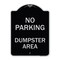 Signmission No Parking Dumpster Area Heavy-Gauge Aluminum Architectural Sign, 24" x 18", BS-1824-23747 A-DES-BS-1824-23747 - alternate 1